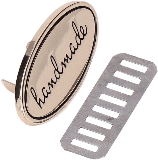 5 stks Handgemaakte Metalen Tags Legering Hanger Naaien Labels Handgemaakte Craft Kleding Tags voor DIY Kleding Hoeden Charms(Grijs
