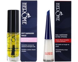 Herôme Herome Exit Damaged Nails Nagelolie & Nagelverharder Extra Sterk - Nagelverzorging - 7ml & 10ml