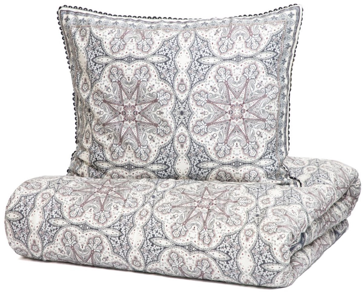 HOMLA BEDDING - Beddengoed - Dekbedovertrek - SCARLA - Satijn PREMIUM - 200x220 cm + 2x50x60 cm