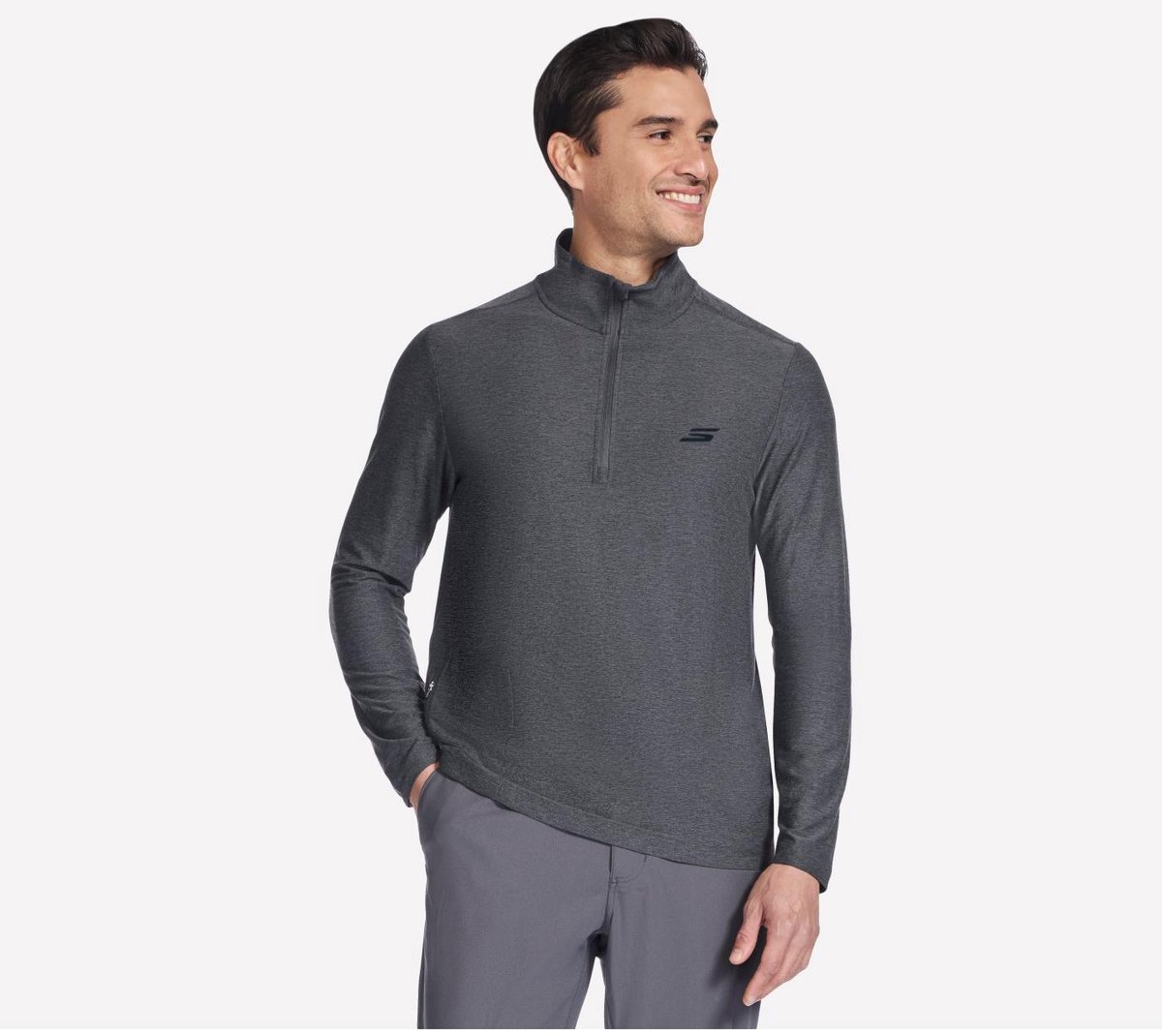 SKECHERS Zwarte Herensweater voor Actieve Wandelingen Comfort en Stijl Veelkleurig