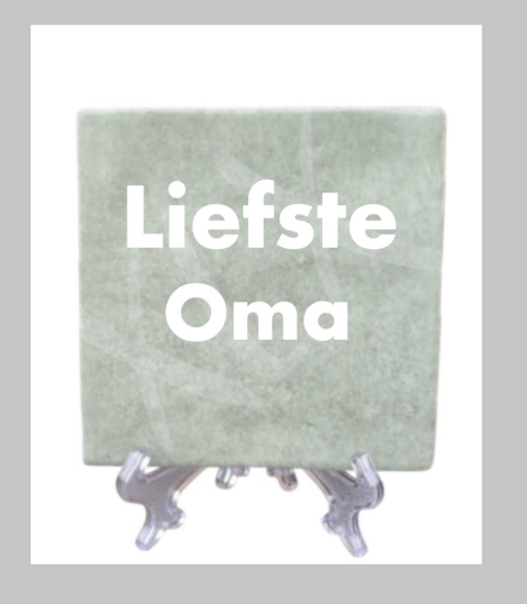 Tegeltje met tekst: Liefste Oma, Liefste Oma, Cadeau, Tegeltje, Tegeltje met tekst 10x10 cm, Tegeltje, XLX®