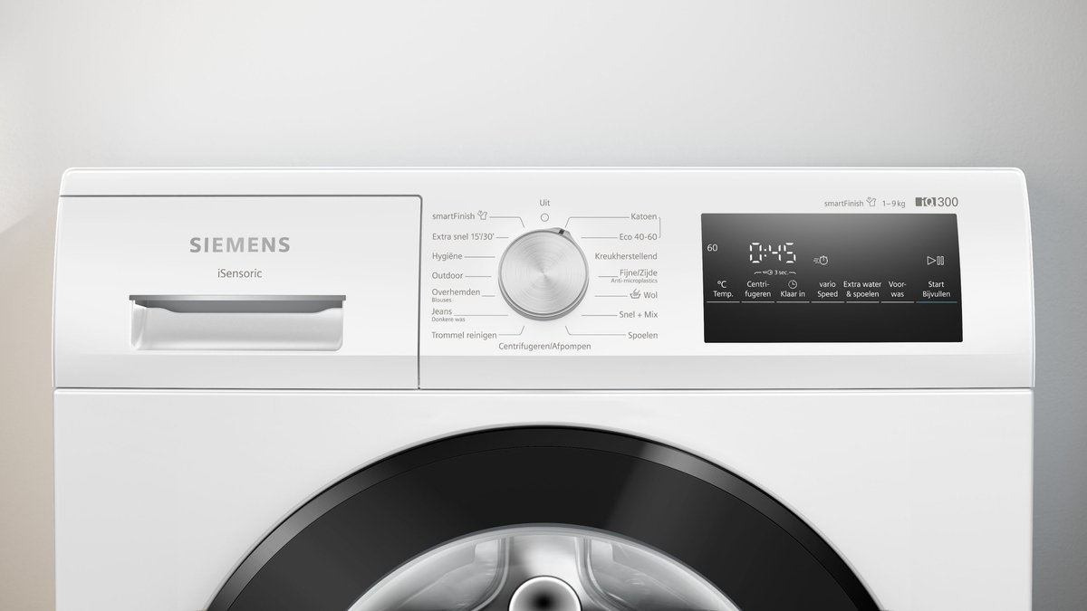 Siemens WM14N27KNL - iQ300 - Wasmachine met stoom - 9 kg - 1400 rpm - Energielabel A - smartFinish: vermindert kreukels tot 50% - Stil -speedPack L: verkort wasprogramma's met varioSpeed — afbeelding 5