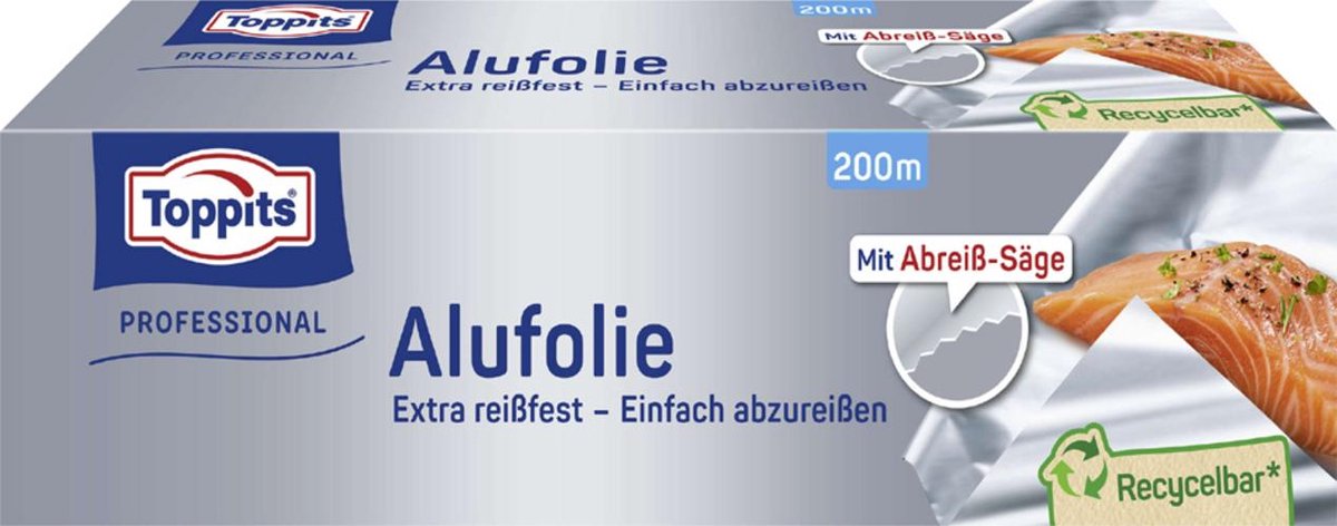 TOPPITS Aluminiumfolie Professional, 295 mm x 200 m