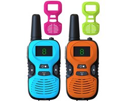 ODESSEY Walkie Talkie - Wisselbare Kleuren - voor Kinderen & Volwassenen - Walkie Talkies - Portofoon - 2Pack