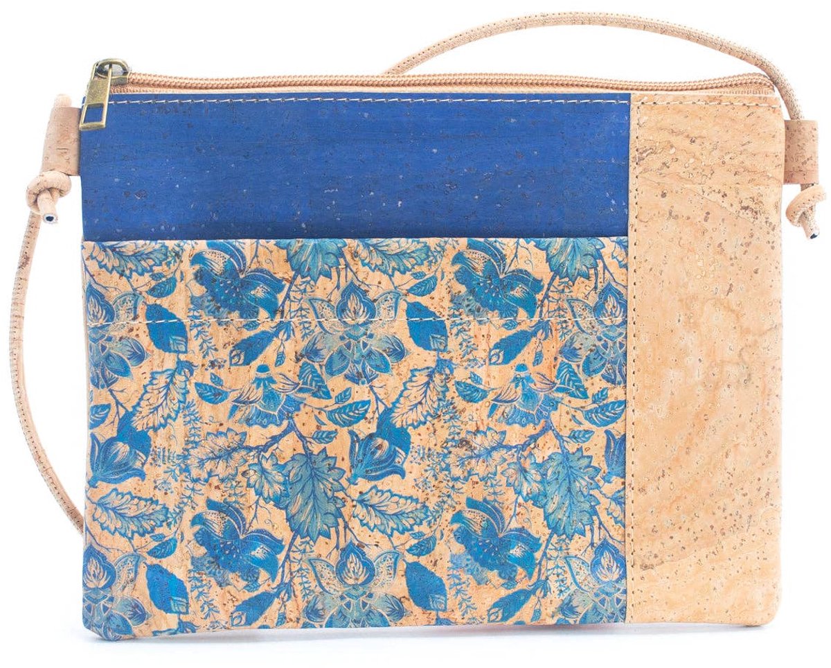 green-goose® Crossbody Handtas | Turquoise Tegel | 16x20 cm | Vegan | Peta Approved | 100% Natuurlijk Kurk | Duurzaam | Biologisch Afbreekbaar