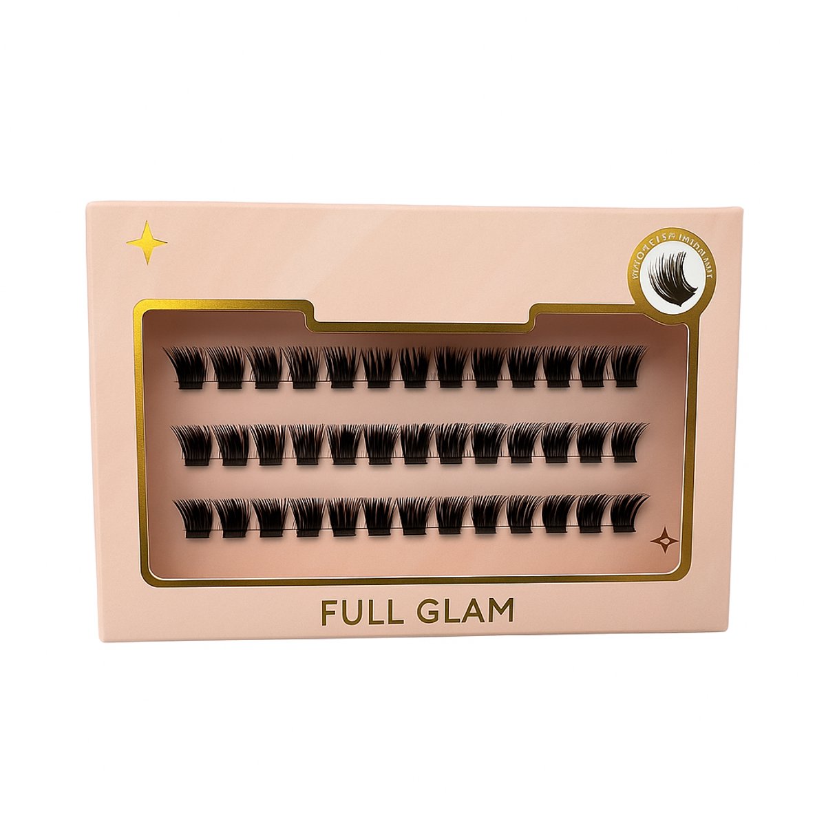 Lumière couture ® - Voorgelijmde Wimper Clusters - Full Glam - C CURL - Lash Clusters Wimpers - Eyelash - Wimperextensions - Glueless - Kant en klaar - Nepwimpers - 10 & 12 & 14 mm