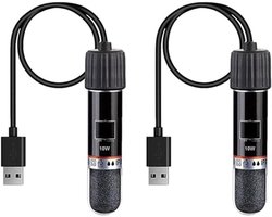 Mini Aquarium Verwarmingsstang met Thermostaat voor Zout en Zoet Water – 10W USB Verwarming voor Kleine Aquaria
