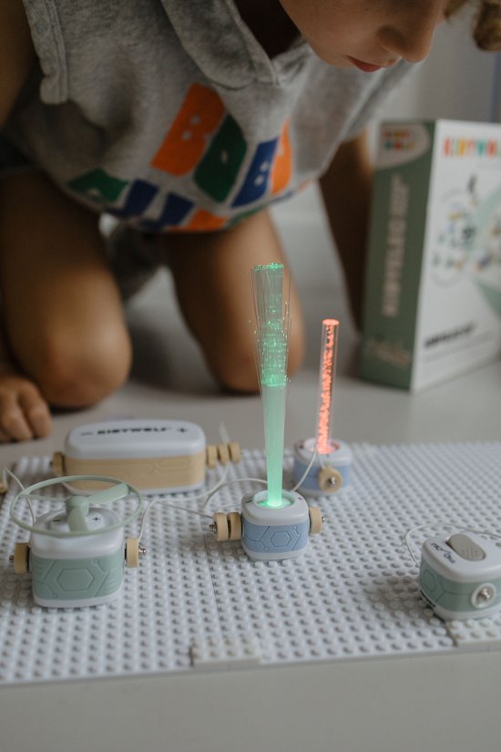 Kidywolf Kidyelec Expert 18-delig - Mijn eerste elektriciteitsset - Werkt op AA-batterijen - Vanaf 6 jaar - Multi van Merkloos — afbeelding 3