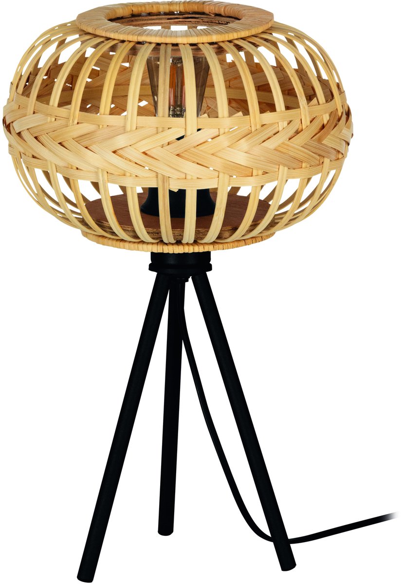 EGLO Amsfield 1 Tafellampen - E27 - Zwart
