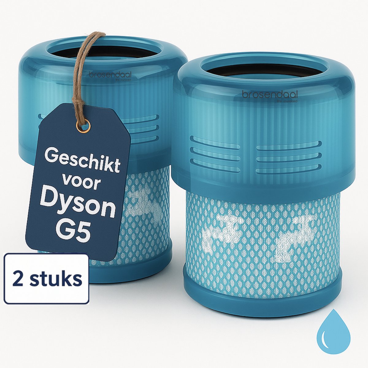 Brosendaal Filter geschikt voor Dyson Gen5 - G5 Dyson filter - SV23 - Wasbaar en Herbruikbaar - 2 stuks
