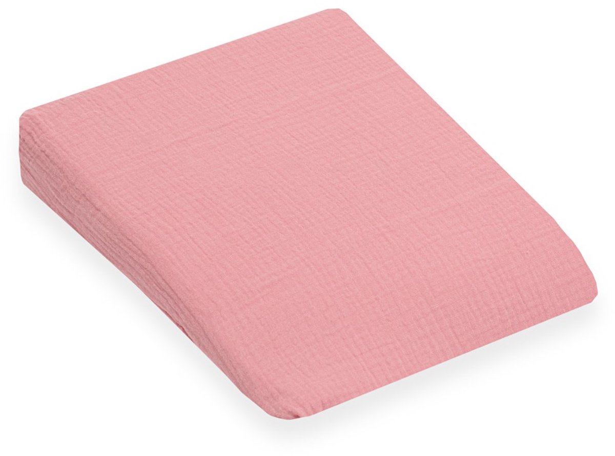 New Baby mousseline wigkussensloop 30x37 cm roze - Kussensloop