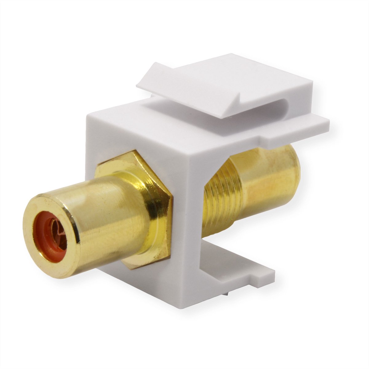 VALUE RCA keystone-koppeling, kunststof, rood