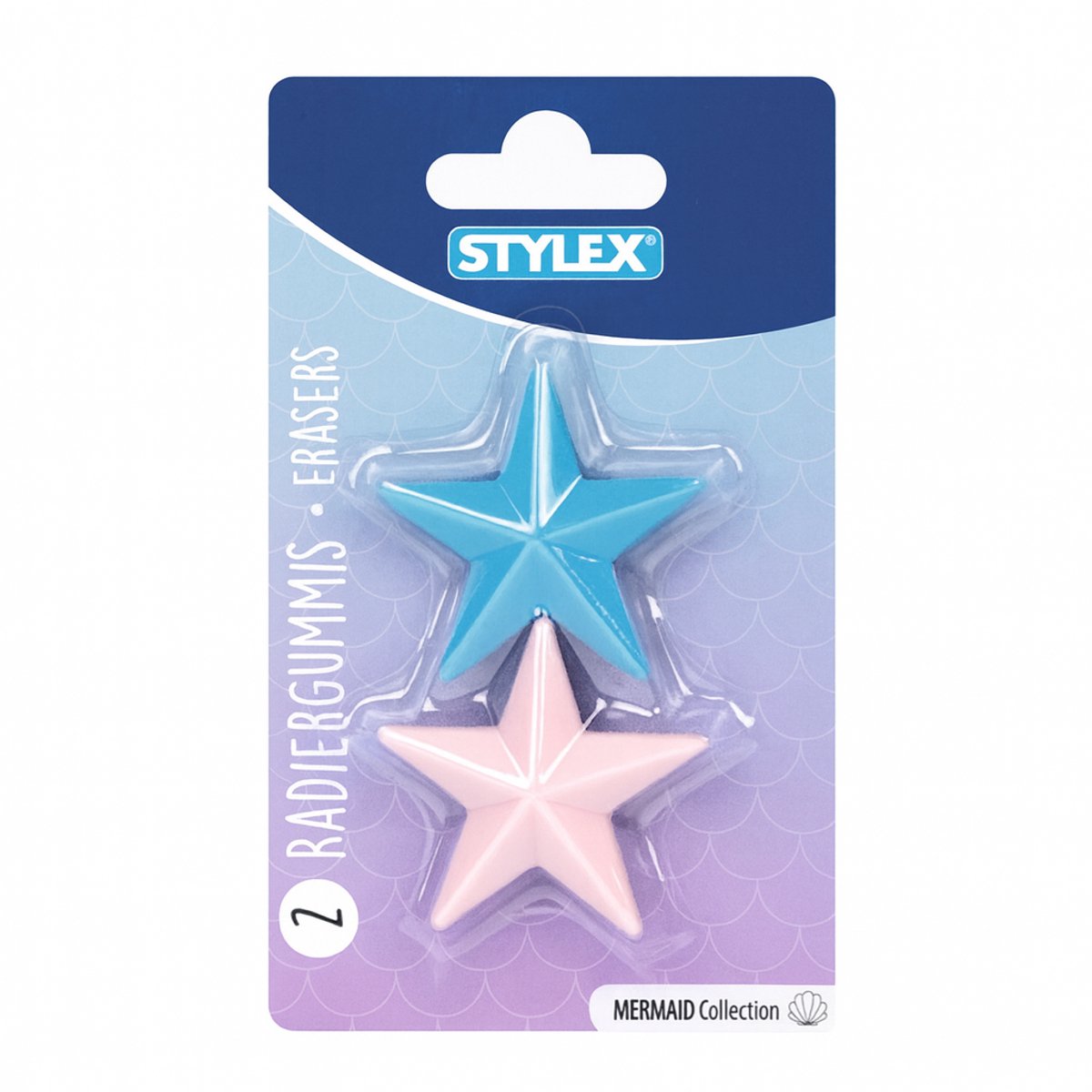 Stylex Zeester Gummen – Set van 2 - Kleurrijk - School & Hobby