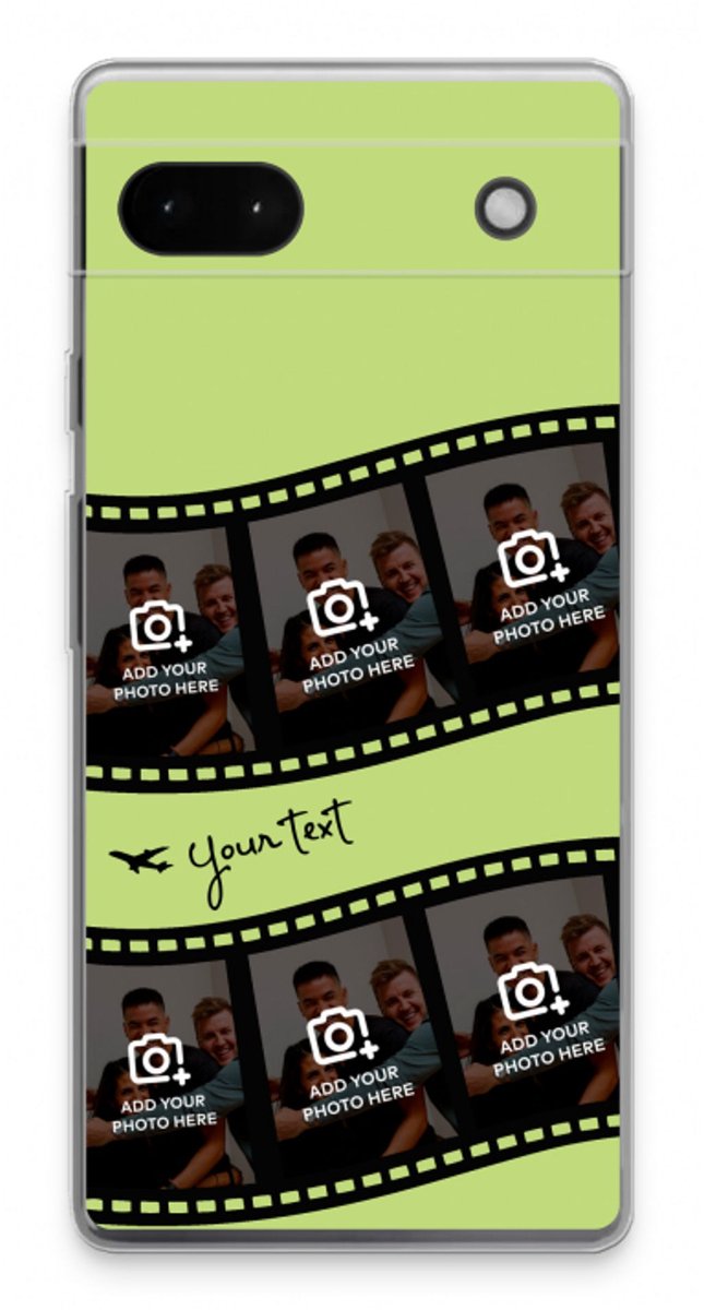 Gepersonaliseerd - Case Company® - Hoesje geschikt voor Google Pixel 6a hoesje - Filmrol N°3 - Soft Cover Telefoonhoesje - Bescherming aan alle Kanten en Schermrand