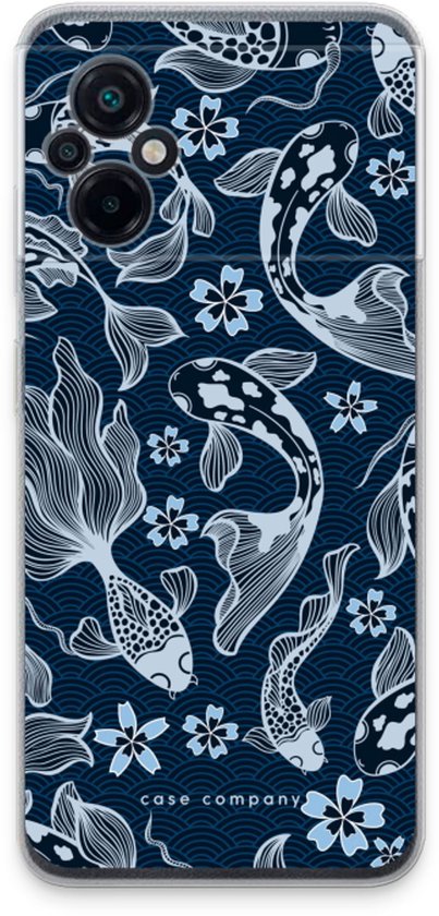 Case Company® - Housse compatible Xiaomi Poco M5 - Midnight Koi - Housse Téléphone Soft Cover - Protection sur tous les Côtés et Bord d'Écran