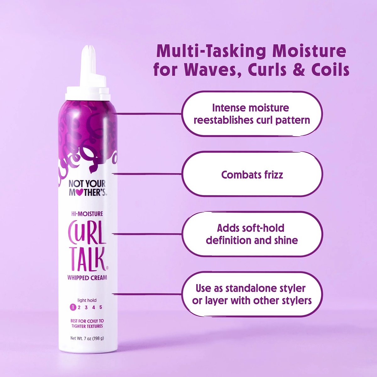 NOT YOUR MOTHER'S CURL TALK CURL WHIPPED CREAM (198g)