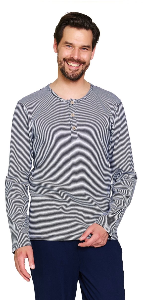Doctor Nap Heren Pyjama Familie Gezin Matching Blackberry PMB.7353 Blauw