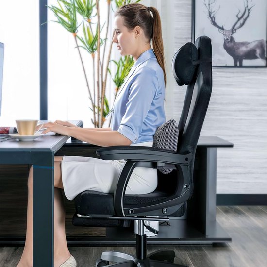 QYILAY Soutien Lombaire Ergonomique en Mousse à Mémoire de Forme