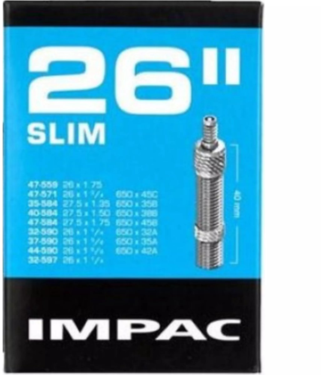 Binnenband Impac DV26 Slim 26 / 32/47-559/597 - 40mm ventiel