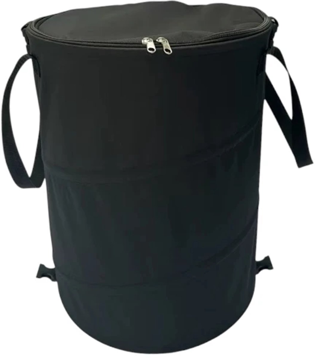 WinQ-Camping Vuilnisbak 90L – Opvouwbare en Afsluitbare Afvalbak voor Kamperen en Tuin – Zwart - 45x55cm- Ook voor opruimen in huis- Waterdicht