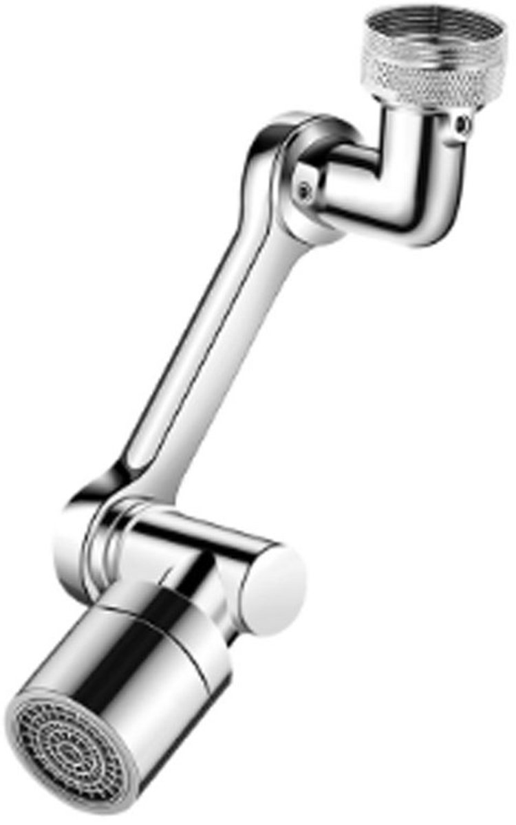 EXCITAT Kraanverlengstuk - Draaibaar - Multifunctioneel - Voor badkamer en keuken - Zilver