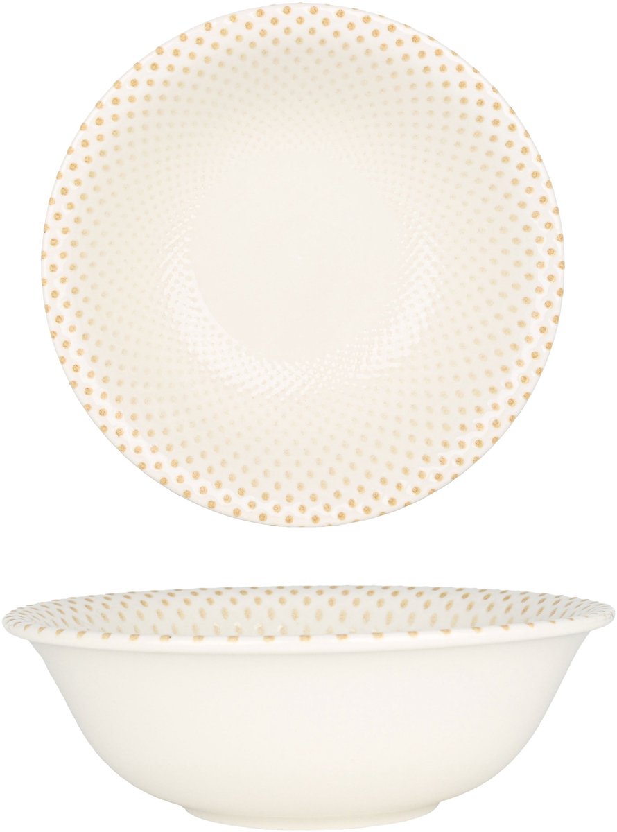 Rinart Kommetje - Punto - Porselein - 16 cm (400cc) - set van 6
