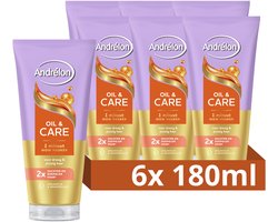 Andrélon 1 Minuut WOW Haarmasker - Oil & Care - 6 x 180 ml