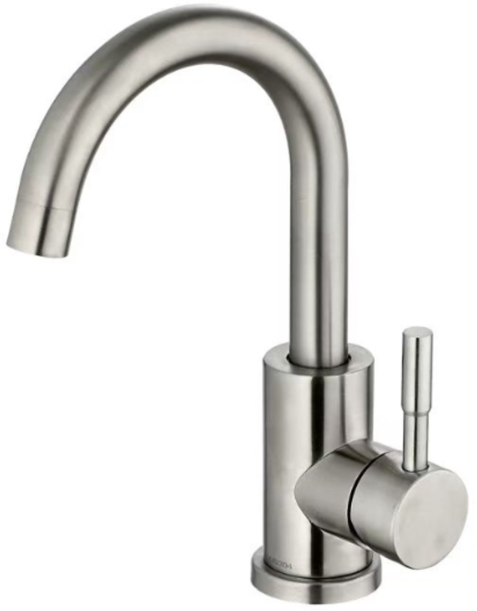 LINEA UNO - Skar - RVS - Wastafelkraan / Draaibaar - - 201362