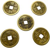 50 stuks 2 cm Chinese munt Feng Shui I-Ching geluk munt voor gezondheids- en rijkdomsucces