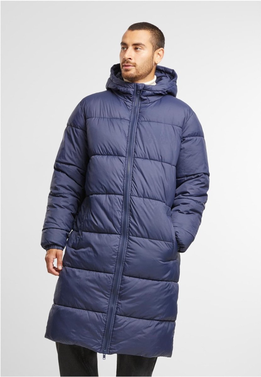 Urban Classics Long Puffer winterjas 4XL Donkerblauw