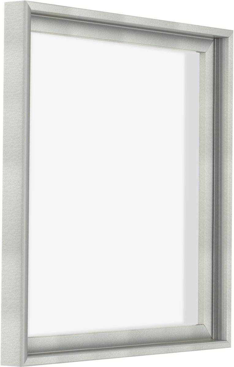 Dutch Frame Factory Baklijst 20x20 cm - Zilver Mat - Geschikt voor Canvasdoek - MDF Baklijst Lausanne