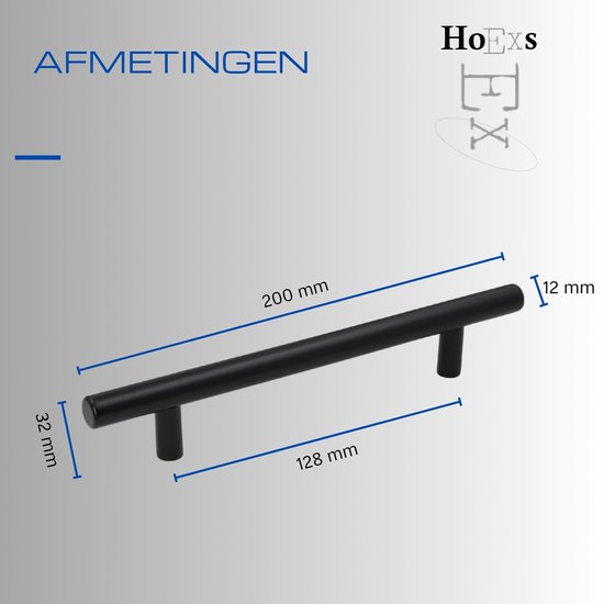 Fanruier Ladegrepen, zwart, keukenkastgreep, modern, minimalistisch, geschikt voor kasten, laden, schoenenkasten, badkamer (25,4 cm, 9,6 cm), zwart, 10 stuks