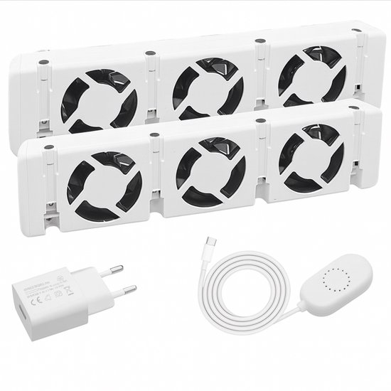 AVOID® Radiator Ventilator Dual - 2 Stuks - Stille Radiatorventilatoren – Sneller Warm & Meer Comfort – Tot 22% Energiebesparing – Magnetisch & Simpel te Plaatsen