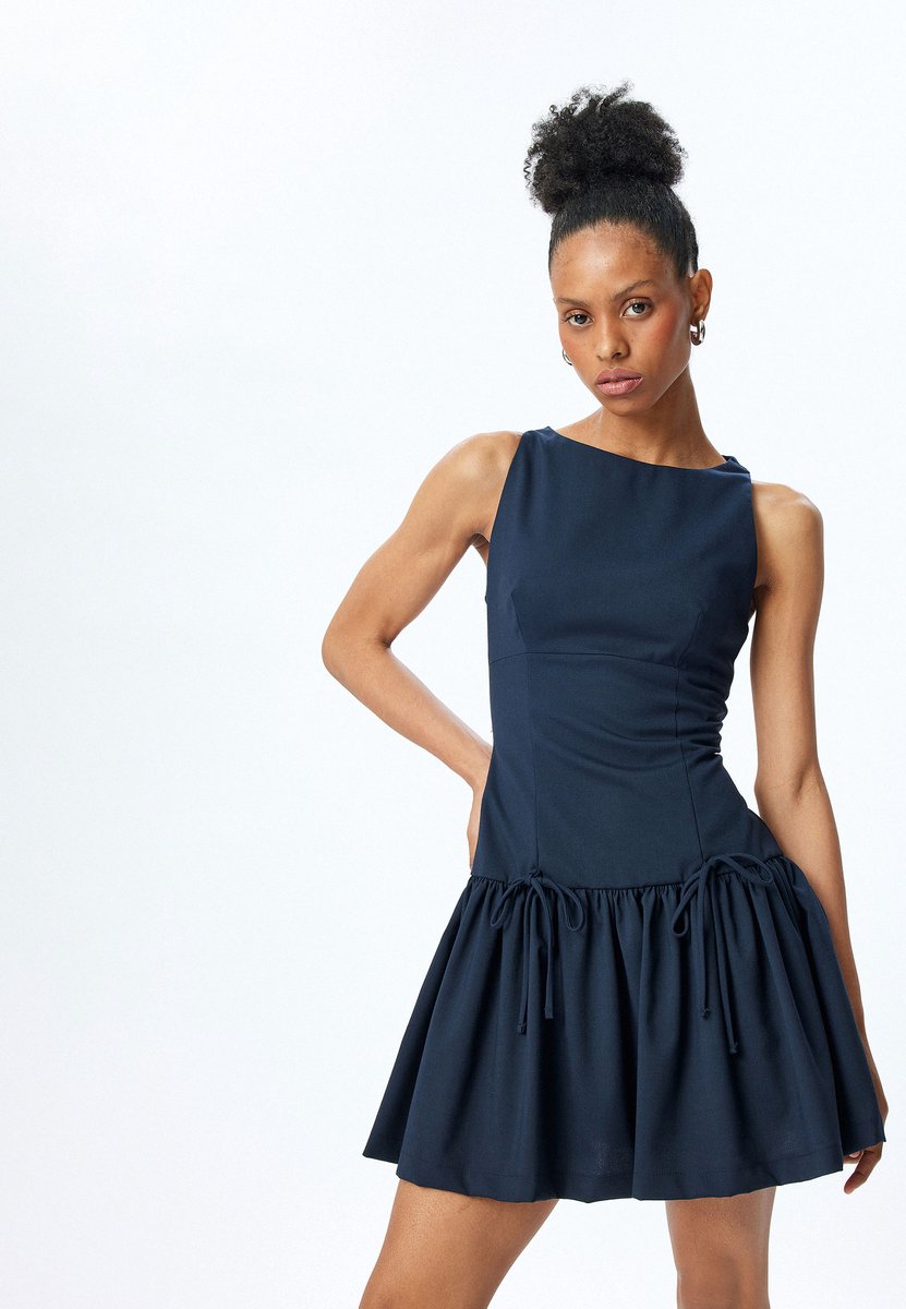 Mini-lengte Fit & Flare-jurk Minikleid