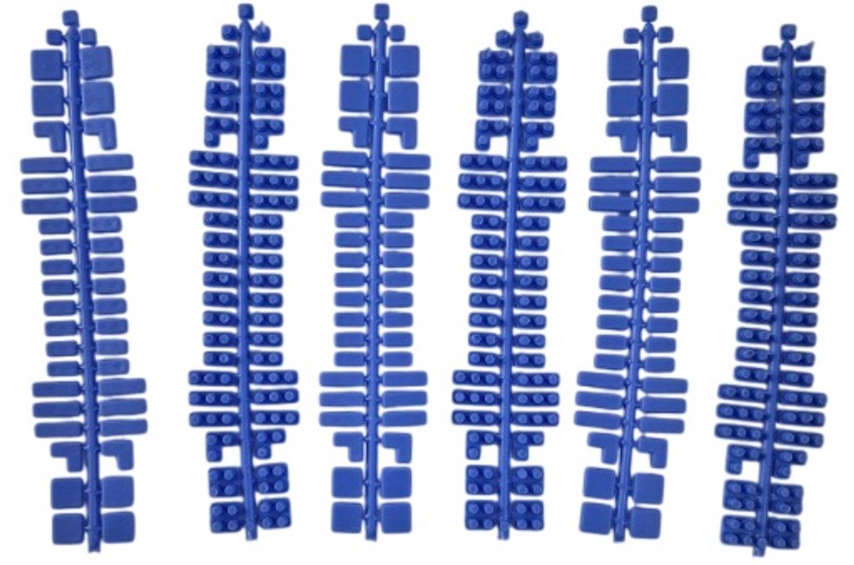 Stick-it kleurstrips hemelblauw - 6 stuks - pixelsteentjes - past op Stickit en ministeck