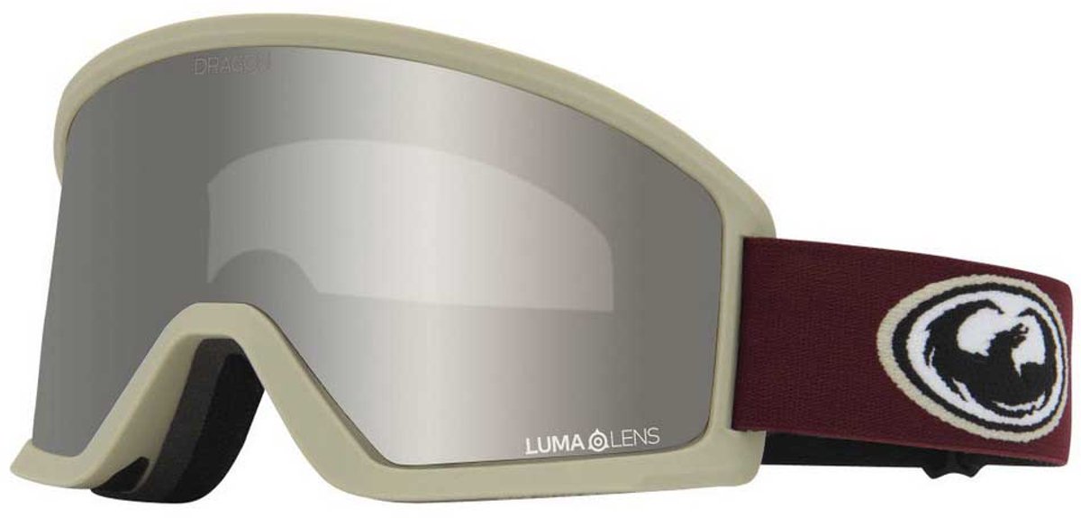 Dragon Alliance Dx3 Plus Otg Bonus Skibril Beige Lumalens Silver Ion/CAT3+Lumalens Amber/CAT2 Man,Vrouw