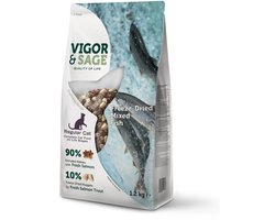 Vigor & Sage Kattenvoer Droog Adult Freeze-Dried Mixed Fish - 1,2 kg