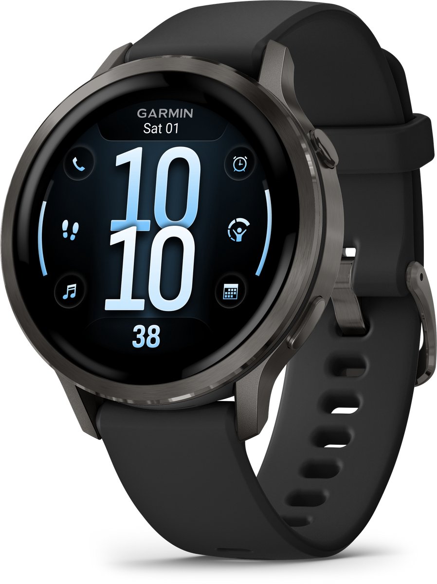 Garmin Venu 4 Multisport Smartwatch 41 mm AMOLED Slate Grijs/Zwart - Garmin - €475,00
