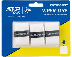 DUNLOP ATP VIPER-DRY OVERGRIP WHT 3PCS
