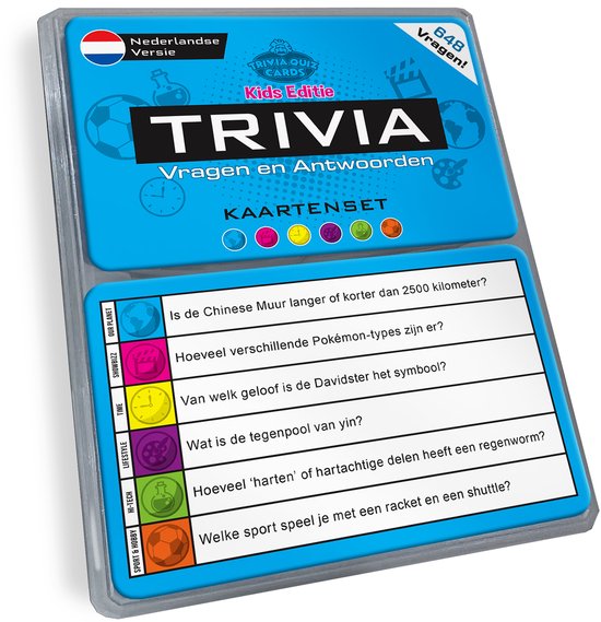 Trivia Vragen Aanvulset, Vraag en Antwoord - Versie Kids