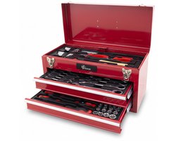 Gereedschapskoffer Gevuld – 89-delig – Incl. Ratel-, Tang- & Schroevendraaierset – Compact & Overzichtelijk | Ragnor