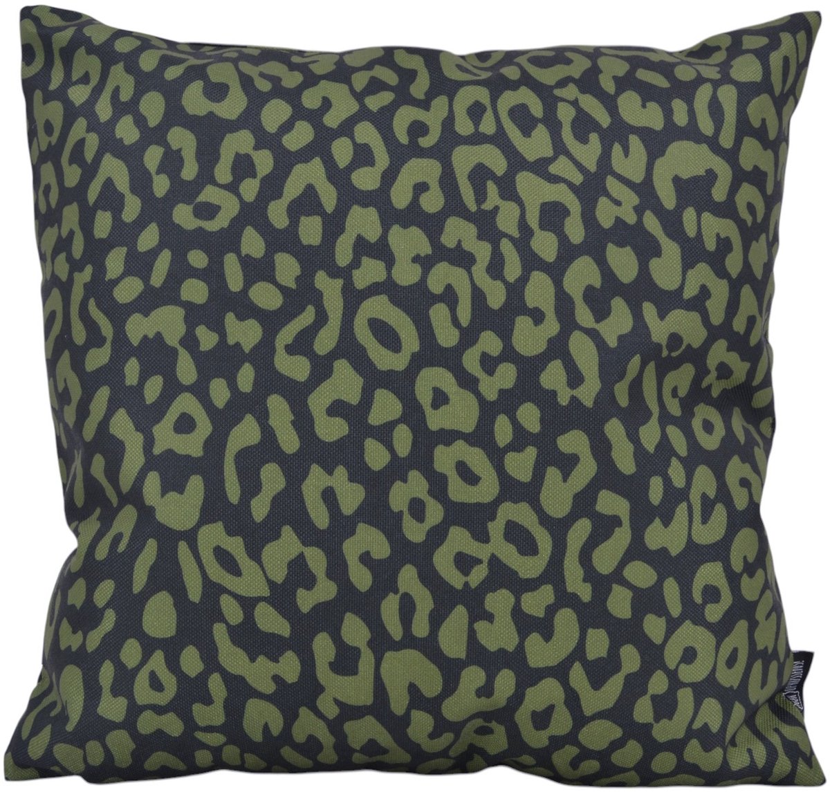 Gek op Kussens! Sierkussen Green Leopard | 45 x 45 cm | Katoen/Linnen groen luipaard