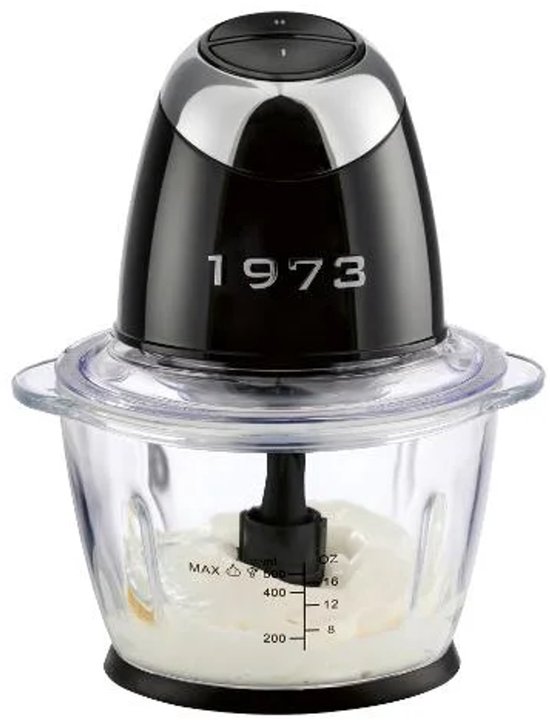 SILVERCREST® Multihakker - Elektrische hakmolen - Inhoud: 1,2 L - Vermogen: 500 W - Bruikbare inhoud: max. 0,5 l - Met 2 snelheidsstanden - Voor het hakken van groenten, kruiden, uien, noten etc. - Ook geschikt voor het vermalen van ijs - Zwart — afbeelding 3