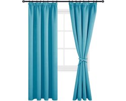 Gordijnen kant en klaar met haakjes - Klaar-om-te-hangen gordijnen - Inbetween gordijnen - Verduisterend - Woonkamer - Slaapkamer - Raamdecoratie - Huis - Interieur