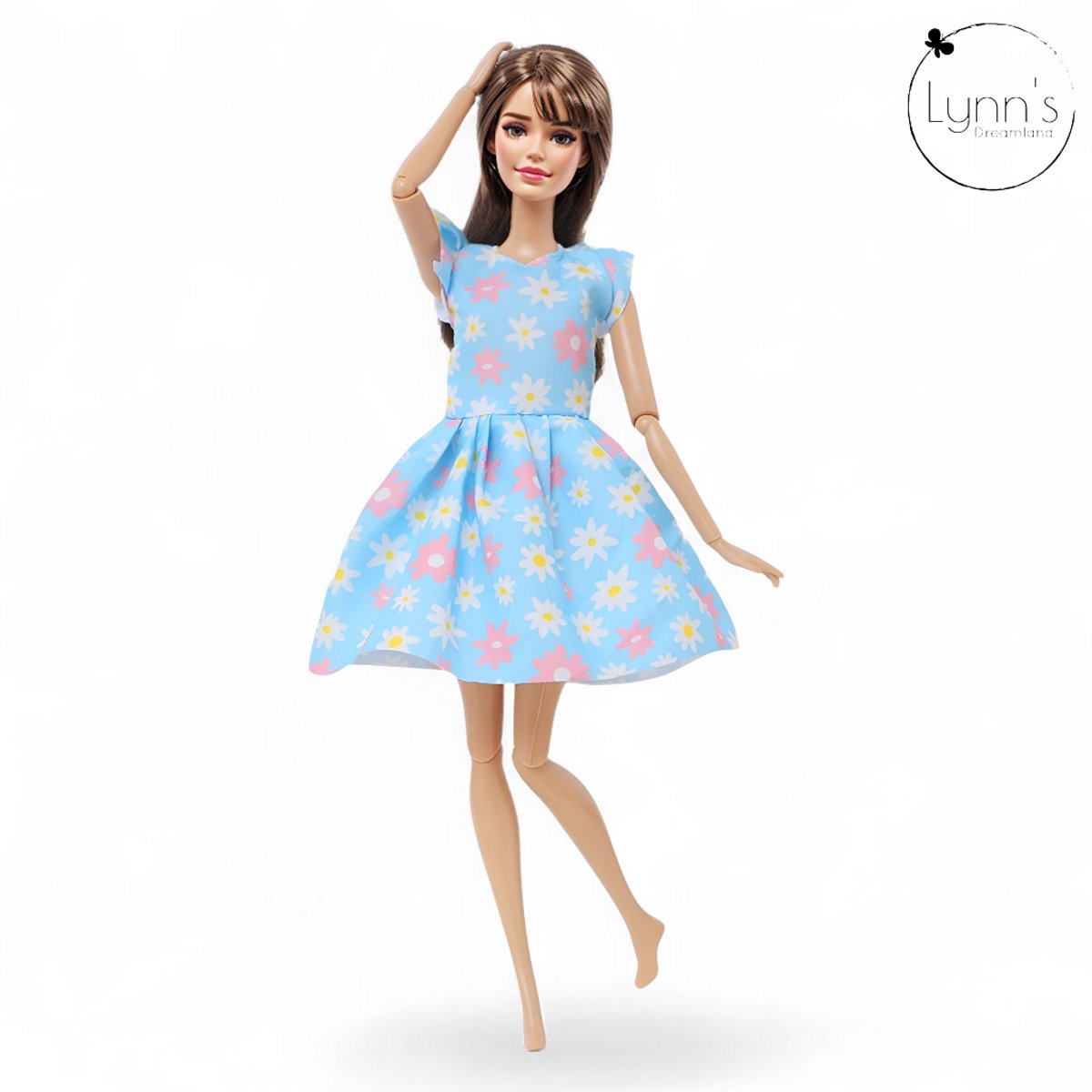 Lynn’s poppenkleertjes - Set ‘Demi’ - Geschikt voor modepop - Set van 5 outfits - Kleding voor modepoppen - Cadeauzakje — afbeelding 10