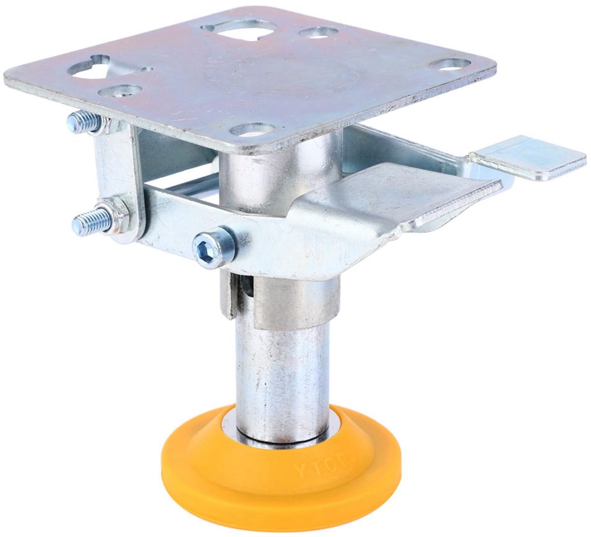 Vloer Slot Manganese Staal Trolley Rem - 100kg Draagcapaciteit - Verstelbaar met TPU Pad