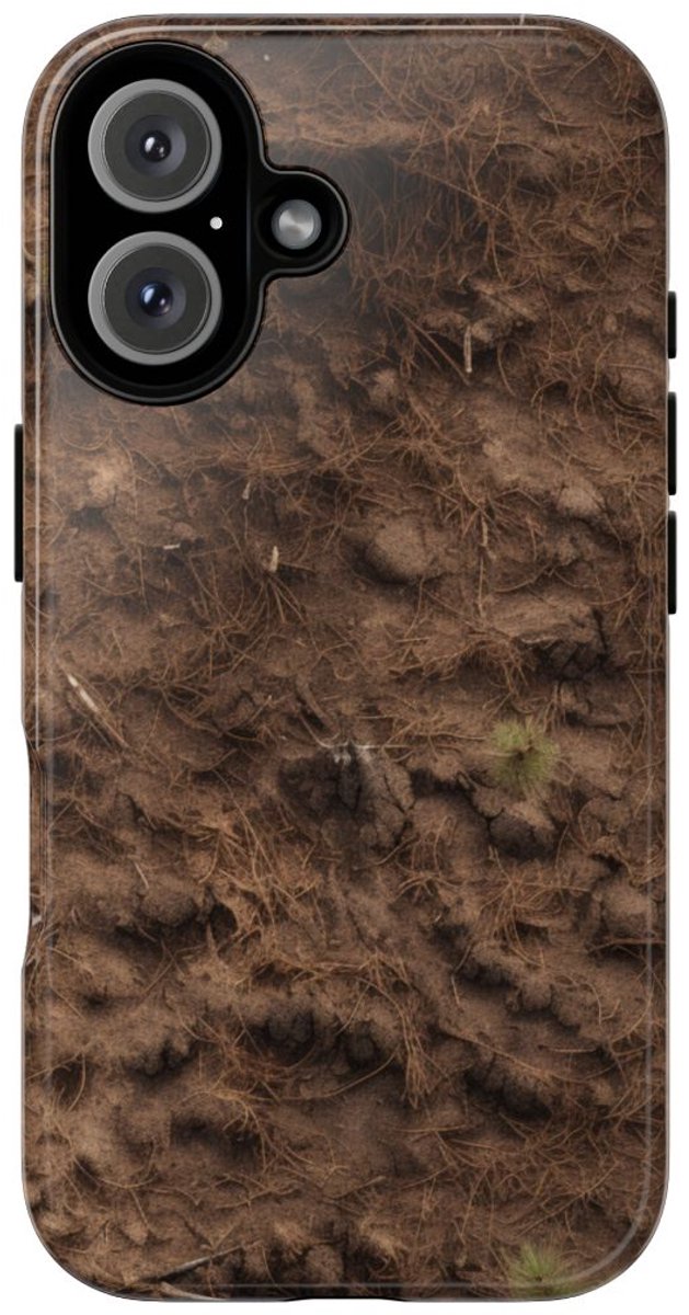 Bosgrond met Dennennaalden – Telefoonhoesje Geschikt voor iPhone 16
