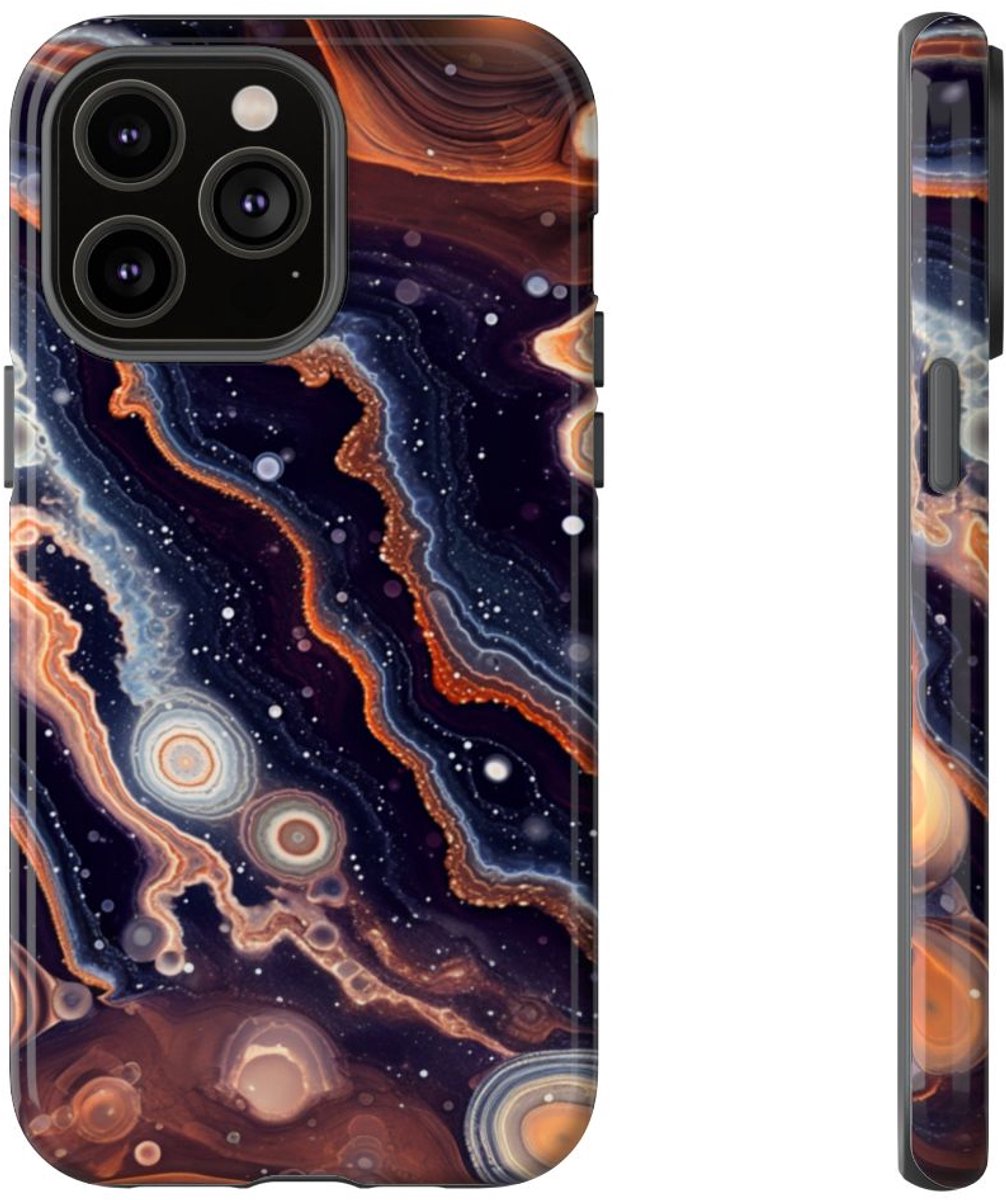 Abstracte Ruimte-Agatenstructuur – Telefoonhoesje Geschikt voor iPhone 14 Pro Max