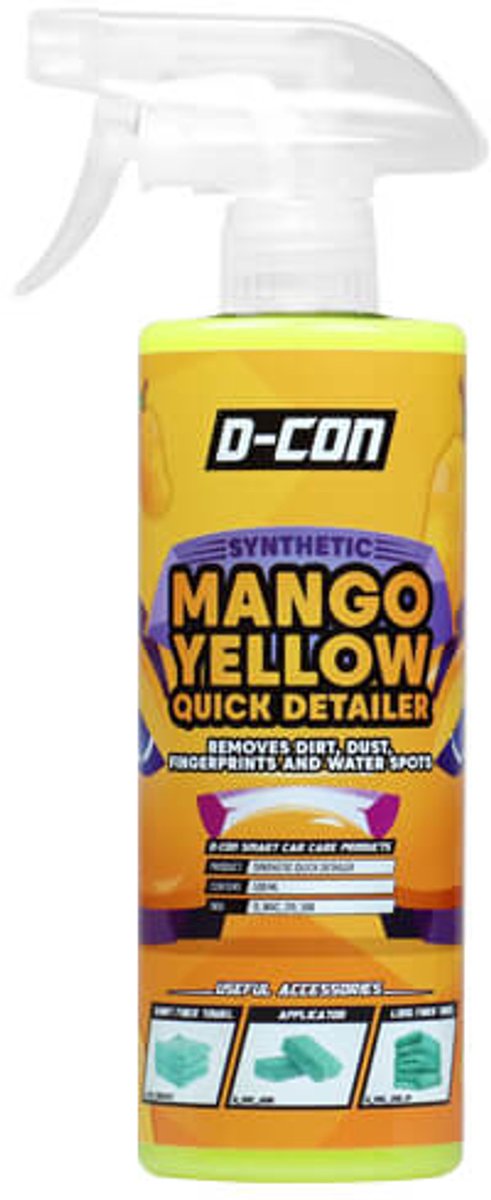 D CON MANGOYELLOW SYNTHETIC QUICK DETAILER 500ML