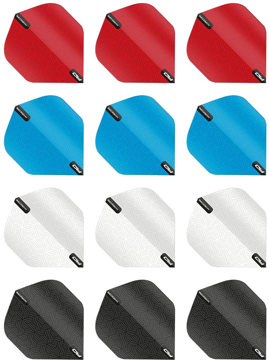 Hardcore selectiepakket dartpijlen - 4 sets - extra dikke kwaliteit